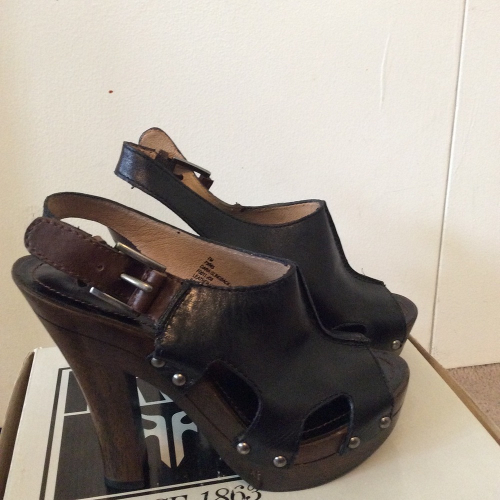 Frye sling back heels